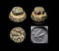 Ancient art Choice serpentine stamp seal w handle, Neo-Hittite 2nd.-1st. mill. BC -