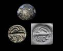 Ancient art Round stone stamp seal, Anatolian, Uruk period, 4th. mill. BC -