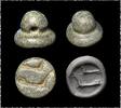 Ancient art A fine early stamp seal, Mesopotamian, 4th.-3rd. mill. BC. -