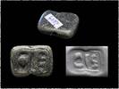Ancient art Mesopotamian larger tabloid stamp seal, 4th. mill. BC -