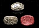 Ancient art Interesting stone stamp seal, gable form, 4th. mill. BC -