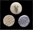 Ancient art Round stamp seal, Mesopotamia, Late Halaf - Ubaid, 5th. mill. BC -