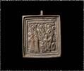 Medieval & later artifacts Fine early bronze travellers Icon, Russia, c. 17th. cent. AD. -