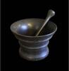 Medieval & later artifacts Huge Italian Apothecary bronze mortar w pestle SOLI DEO GLORIA 1748 -