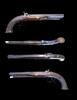 Medieval & later artifacts Pair of Luxery percussion damascus target pistols, London 19th. cent. -