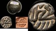 Ancient art Anatolian gable seal, later Ubaid / Uruk period, 4th.-3rd. mill. BC -