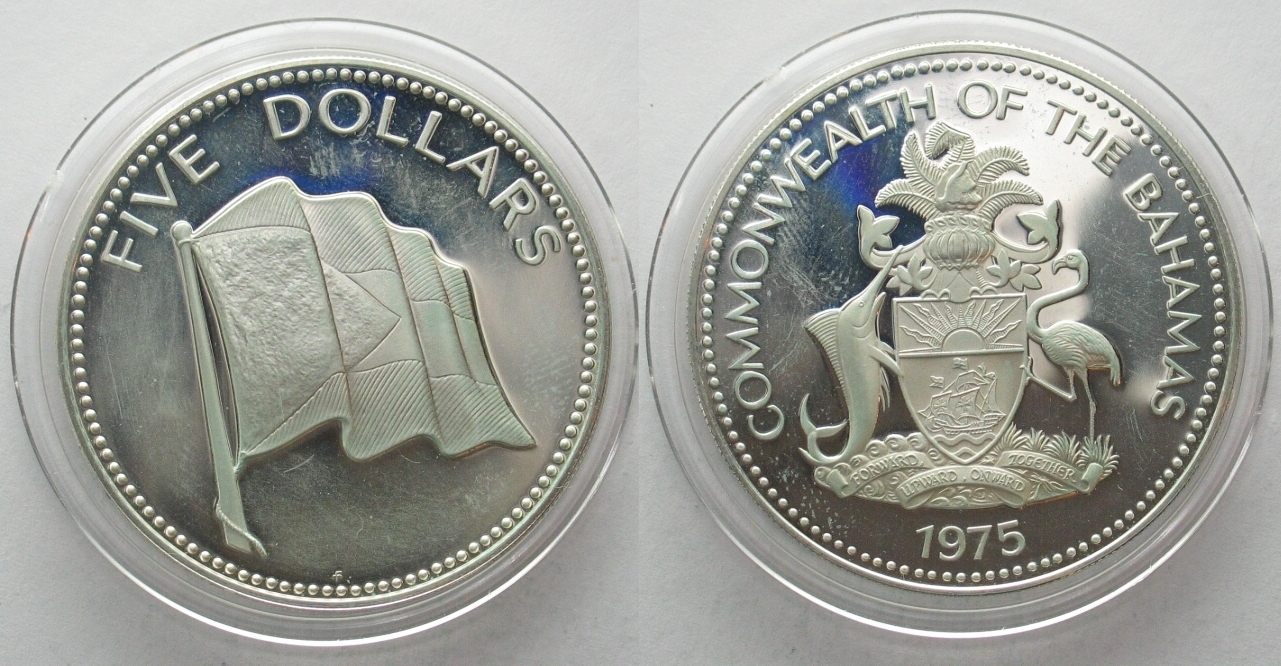 1975 Common Wealth of Bahamas Collectible cheapest coins