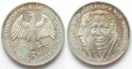 Deutschland - Bundesrepublik GERMANY 5 Mark 1967 F HUMBOLDT silver Proof -