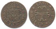 Schweiz - Neuenburg Swiss NEUCHATEL Vierer 1790 FRIEDRICH WILHELM II of PRUSSIA billon aXF -