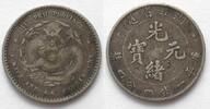 China - Hupeh CHINA - HUPEH 20 Cents ND (1895-1907) KUANG-HSU silver VF -