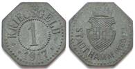 Hamm (Westfalen) Germany HAMM 1 Pfennig 1917 zinc XF RARE! -