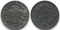 Schweiz SWITZERLAND 2 Rappen 1946 Zinc KEY DATE! AU! -