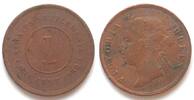 Straits Settlements STRAITS SETTLEMENTS 1 Cent 1889 VICTORIA bronze VF+ -