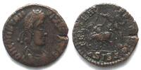 Roman Imperial CONSTANTIUS II (324-361 AD). AE Follis, 351-355, ΔSIS(retrograde Z), Siscia mint -