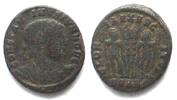 Roman Imperial CONSTANTINE II (317-340 AD). AE Follis, SMANT, Antioch mint, GLORIA EXERCITVS -