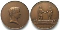 Frankreich - Medaillen NAPOLEON I. Medal, CONCORDIA AVGVSTORVM - AD NIEMEN, bronze, 68mm -