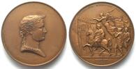 Frankreich - Medaillen NAPOLEON I. Medal, VARSOVIAM INGREDITVR, Triumph in Warsaw, bronze, 68mm -