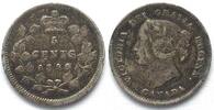 Kanada CANADA 5 Cents 1899 - small 9 variety - VICTORIA silver VF+ -
