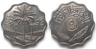 Irak IRAQ 5 Fils 1974 steel UNC!!! -