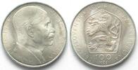 Tschechoslowakei CZECHOSLOVAKIA 100 Korun 1976 VIKTOR KAPLAN silver UNC -