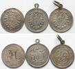 Deutschland - Medaillen 1900 GERMAN EMPIRE. 3 charms about 1900 for a ch... 28.62 £  +  10.41 £ shipping