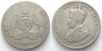 Australien AUSTRALIA. Florin 1915, George V, silver, KEY DATE! -
