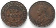 Australien AUSTRALIA. Penny 1931, George V, bronze, XF! -