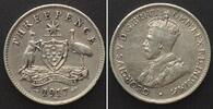 Australien AUSTRALIA 3 Pence 1917 M GEORGE V silver XF -