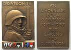 Schweiz - Medaillen HONORING THE 2ND DIVISION 1937, plaque, bronze, enamel, 53x37mm -