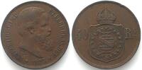 Brasilien BRAZIL 40 Reis 1873 PEDRO II Bronze XF! -