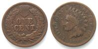 Vereinigte Staaten von Amerika USA Indian Head Small Cent 1868, key date! -