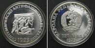Bulgarien BULGARIA 5 Leva 1973, ANTI-FASCIST UPRISING silver Proof -
