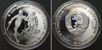 Bulgarien BULGARIA 25 Leva 1990 Cross-Country OLYMPICS silver Proof -