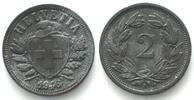 Schweiz SWITZERLAND 2 Rappen 1946 zinc KEY DATE! UNC- -