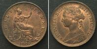 England GREAT BRITAIN. 1/2 Penny 1887, bronze, UNC-! -