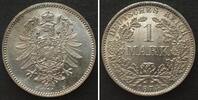 Deutschland - Kaiserreich Germany EMPIRE 1 Mark 1874 B, silver, UNC! -