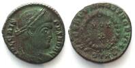 Roman Imperial CRISPUS (317-326 AD). Bi Nummus, STR Crescent, Trier mint, VOT X, AU! -