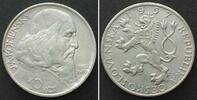 Tschechoslowakei CZECHOSLOVAKIA 10 Korun 1957 J.A.KOMENSKY BOHEMIAN BROTHERHOOD silver UNC- -