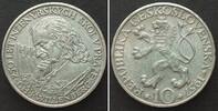 Tschechoslowakei CZECHOSLOVAKIA 10 Korun 1957 250th AN. of TECHNICAL COLLEGE silver AU -