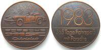 Deutschland - Medaillen PORSCHE Calendar medal 1983 PORSCHE 911 SC CABRIOLET bronze 40mm -