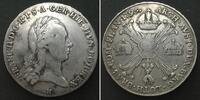 Haus Habsburg AUSTRIAN NETHERLANDS Kronenthaler 1795 H Gunzburg min FRANZ II silver VF+ -