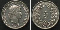 Schweiz SWITZERLAND 5 Rappen 1932 nickel UNC! -
