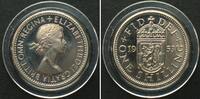 England GREAT BRITAIN Shilling 1953 Scot. ELIZABETH II Cameo Proof from Coronation Set -
