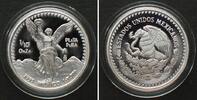 Mexiko MEXICO 1/10 Onza 1995 LIBERTAD silver KEY DATE PROOF RARE! -