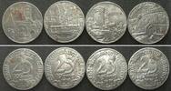 Rothenburg o.T. (Bayern) Germany ROTHENBURG O. T. (Bavaria) 4 x 25 Pfennig 1921 different, iron, UNC -