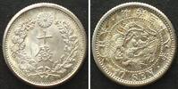 Japan JAPAN 10 Sen Y.28 (1895) MEIJI silver BU!!! -