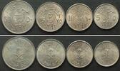 Saudi-Arabien SAUDI ARABIA Circulation Coin Set 1972, 4 coins, with 25 Halala ERROR, RARE! -