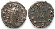 Roman Imperial GALLIENUS (253-268 AD). Bi Antoninianus, 259, ORIENS AVG, Milan mint, AU! -
