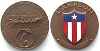 Puerto Rico - Medaillen PUERTO RICO Medal after 1952, Basketball, CAMPEON, bronze, enamel, 45mm -