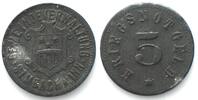 Simbach a. I. (Bayern) Germany SIMBACH a. I. (Bavaria) 5 Pfennig ND, NOTGELD, zinc XF -